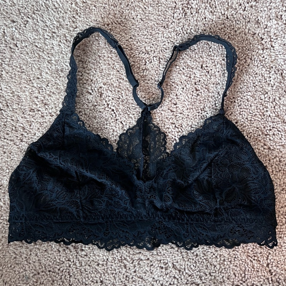 Black Lace Bra with adjustable straps